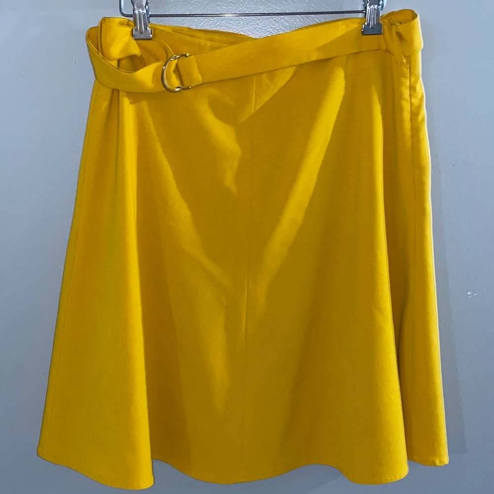 Nine West Women’s Mustard Knee Length Skirt